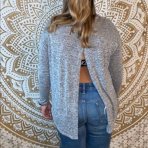 Open back long sleeve